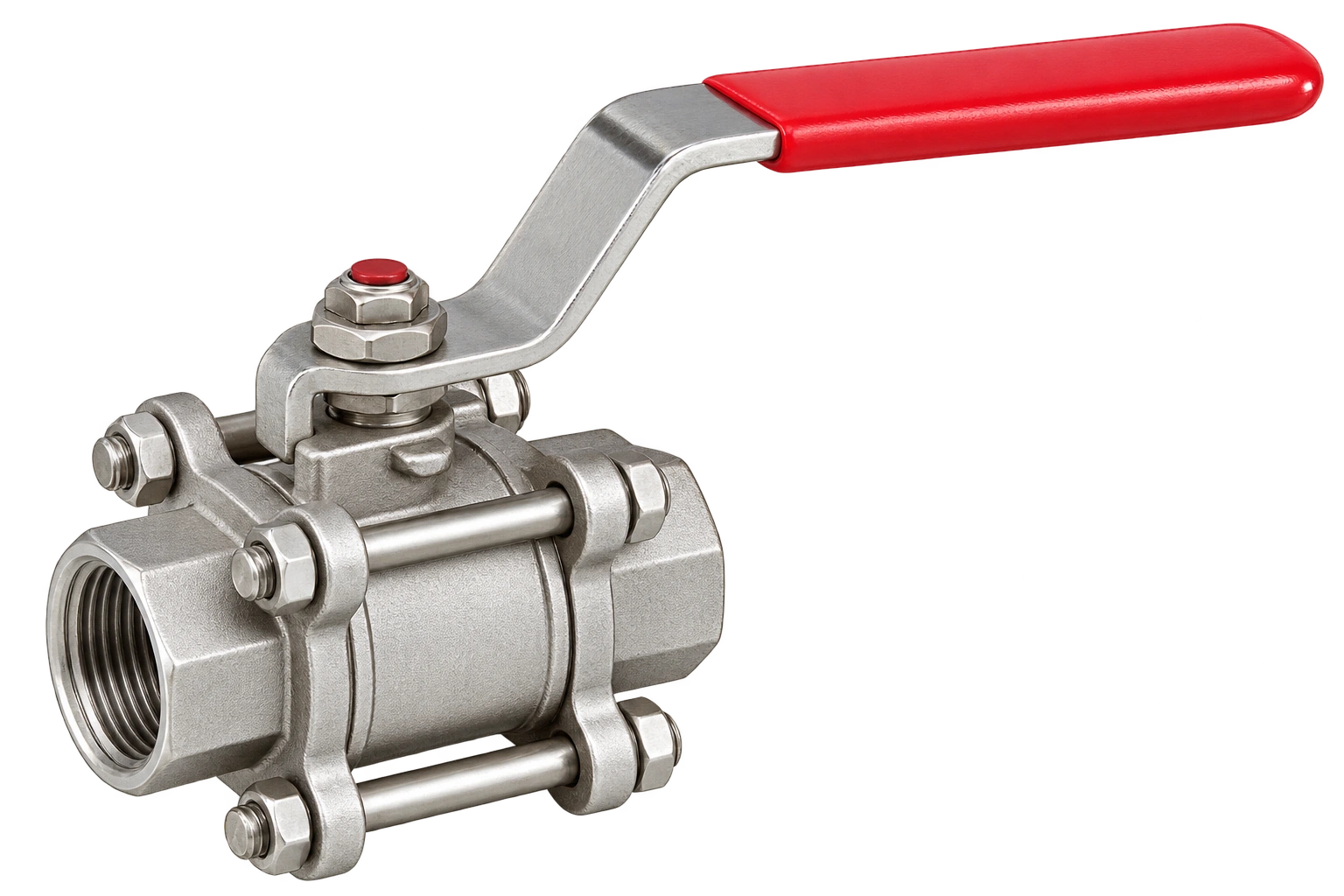 Three Piece Screwed / Socket Weld End Ball Valve