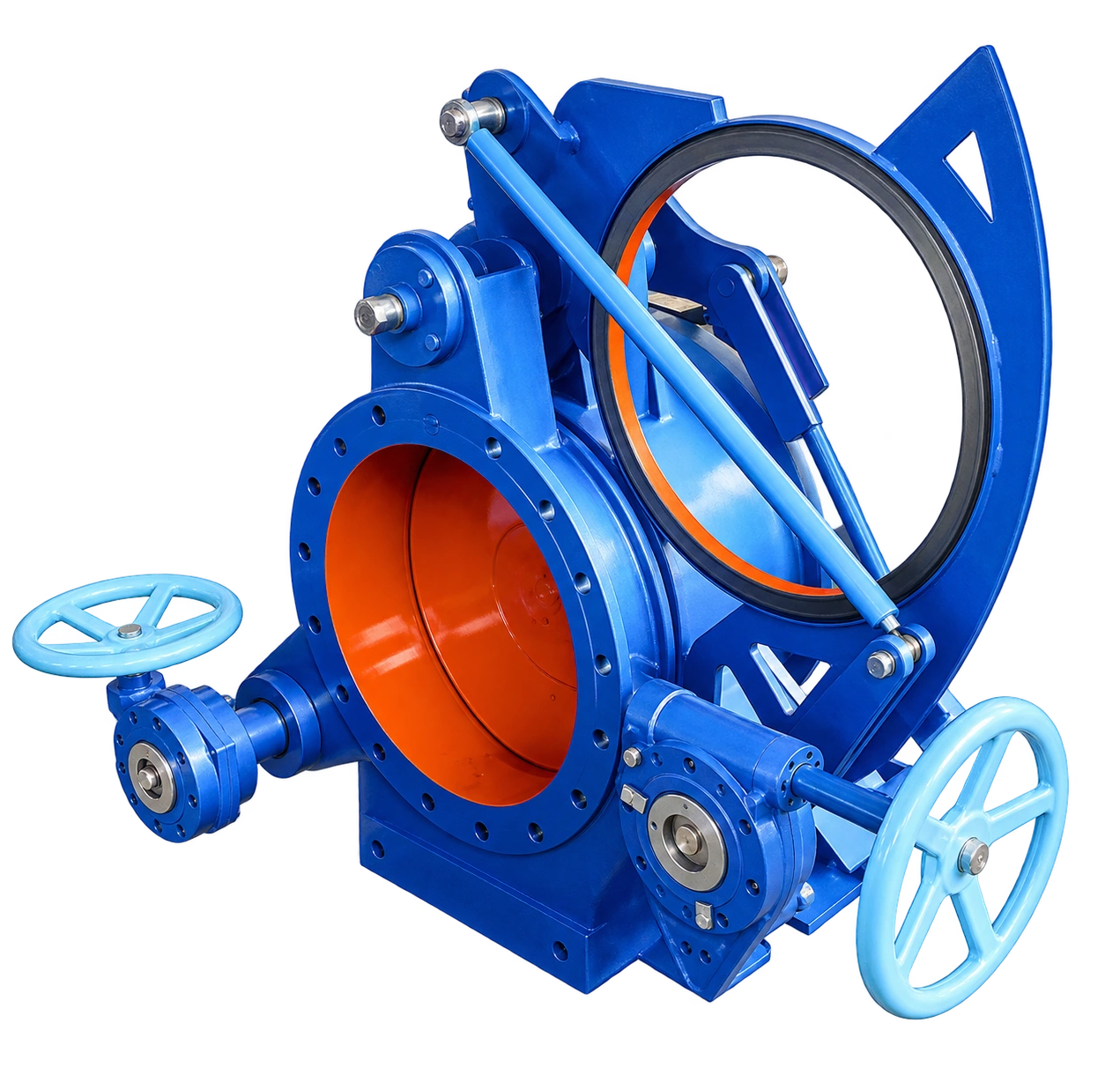 Swing Manual (Gear) Blind Valve with Bellow